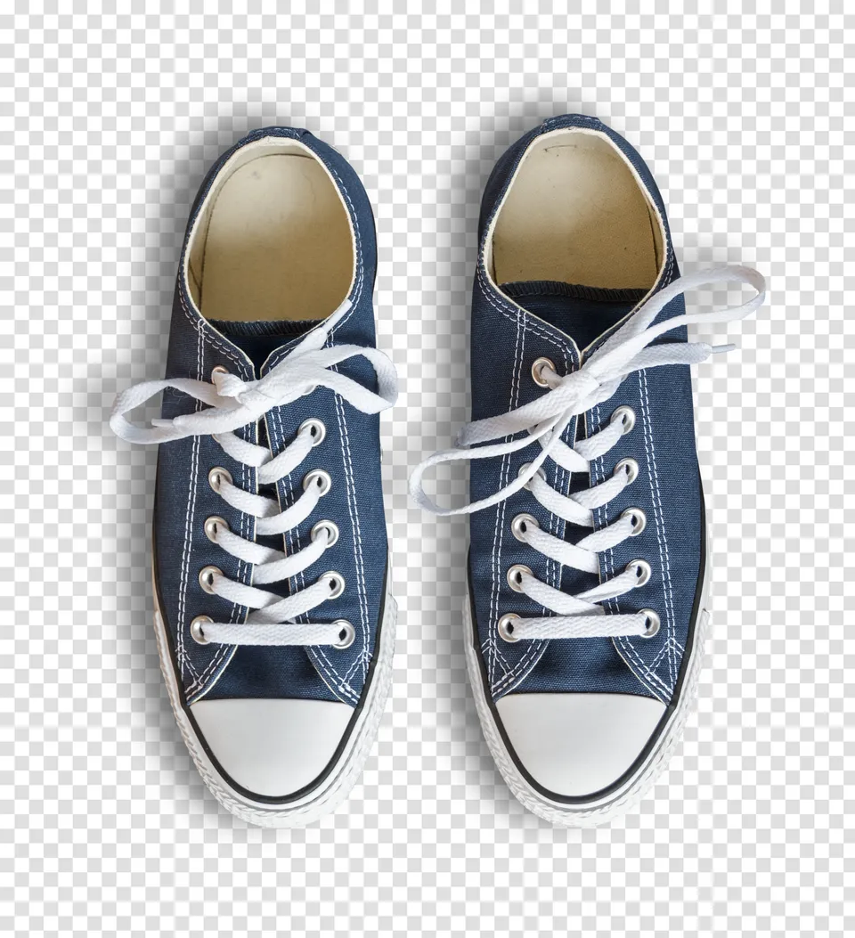 ლურჯი sneakers იზოლირებული ფონზე